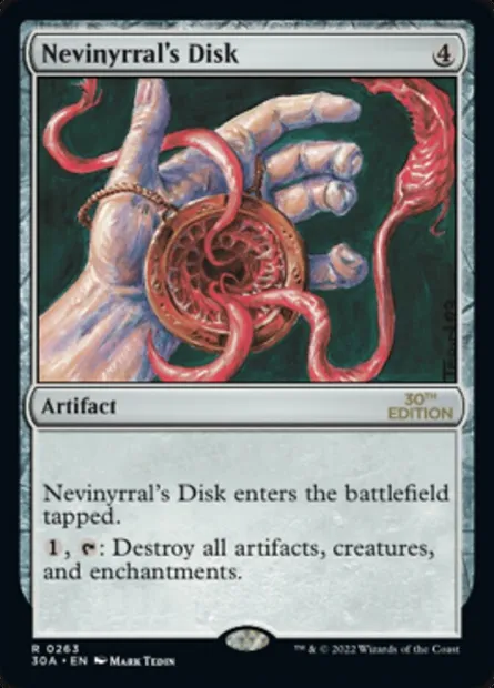 Nevinyrral's Disk, Magic card 30A 263 — 30th Anniversary Edition set