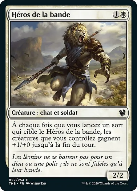 Héros de la bande, carte Magic THB 22 — extension Theros Beyond Death