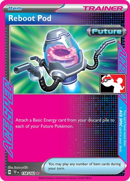 Capsule de Redémarrage, carte Pokémon PPS 158-3 — extension Play! Pokémon Prize Pack Series