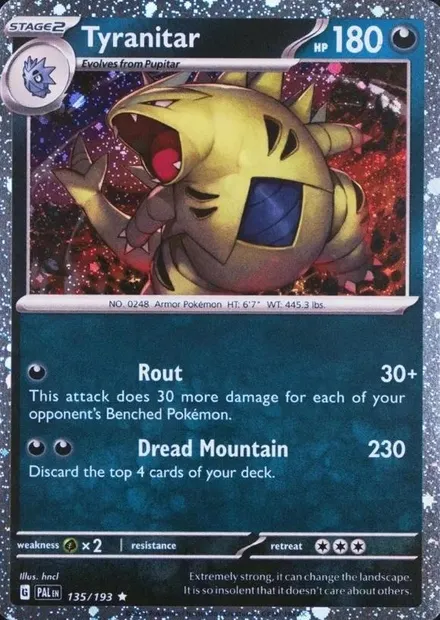 Tyranocif, carte Pokémon TDX 135-2 — extension Theme Deck & Blisters Exclusives