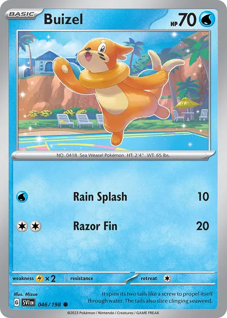 Buizel, Pokémon card SVI 046 — Scarlet & Violet set