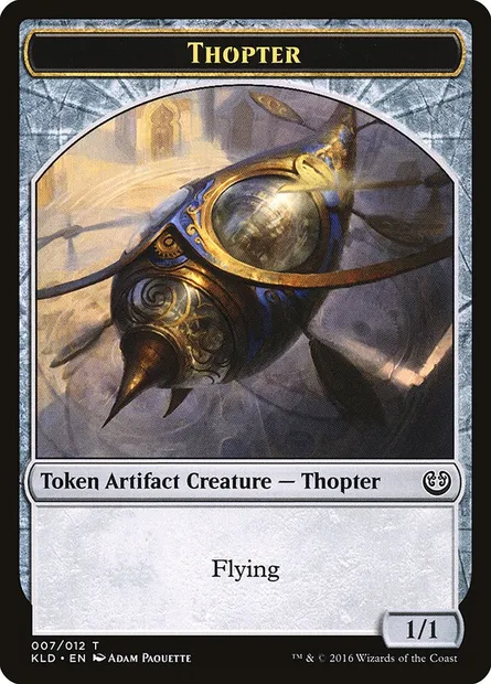 Thopter, carte Magic TKLD 7 — extension Kaladesh Tokens