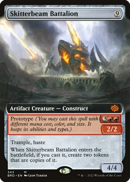 Skitterbeam Battalion, Magic card BRO 343 — The Brothers' War set