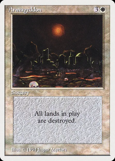 Armaguedon, carte Magic SUM 2 — extension Summer Magic / Edgar