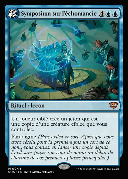 Symposium sur l'échomancie, carte Magic SOS 44 — extension Secrets of Strixhaven