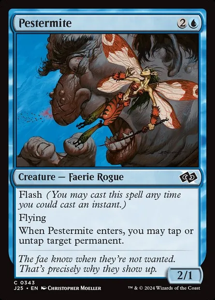 Pestermite, Magic card J25 343 — Foundations Jumpstart set