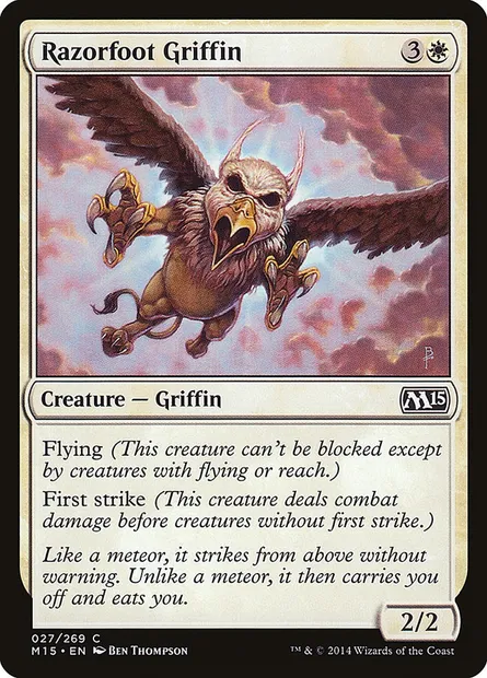 Razorfoot Griffin, Magic card M15 27 — Magic 2015 set