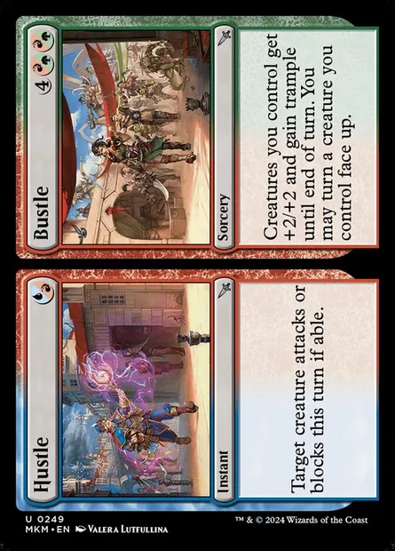 Hustle // Bustle, Magic card MKM 249 — Murders at Karlov Manor set