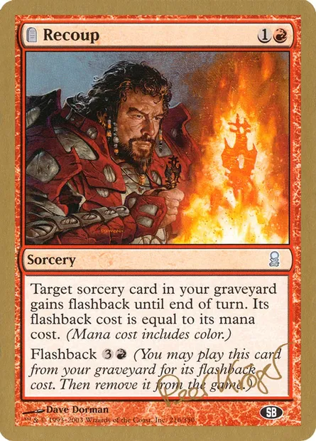 Recoup, Magic card WC03 pk216sb — World Championship Decks 2003 set