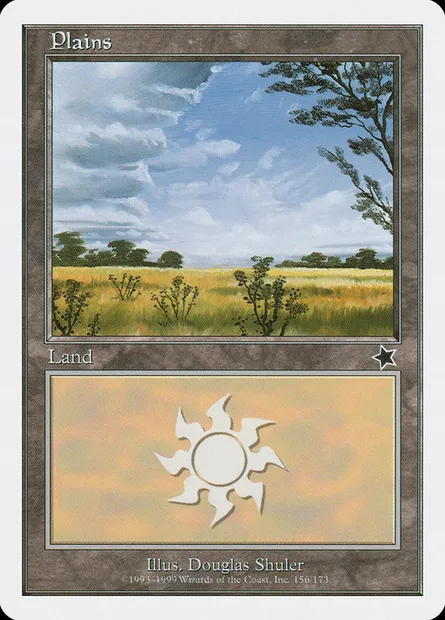 Plains, Magic card S99 156 — Starter 1999 set