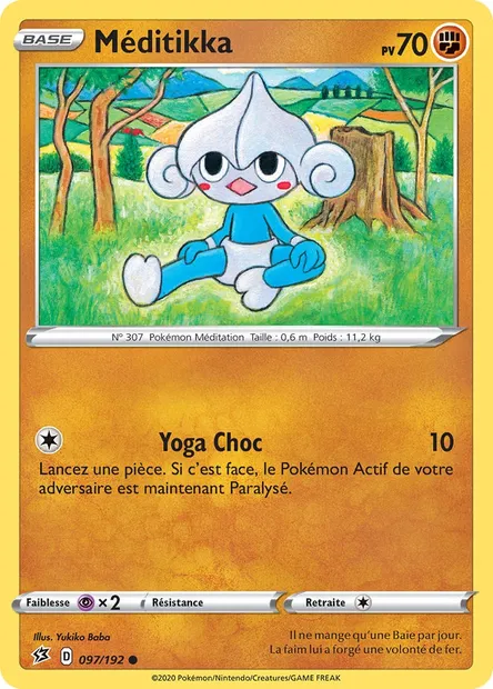 Méditikka, carte Pokémon RCL 97 — extension Clash des Rebelles