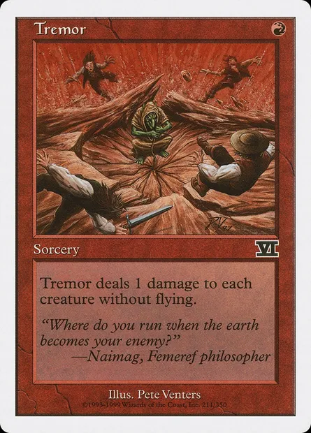Tremor, Magic card 6ED 211 — Classic Sixth Edition set