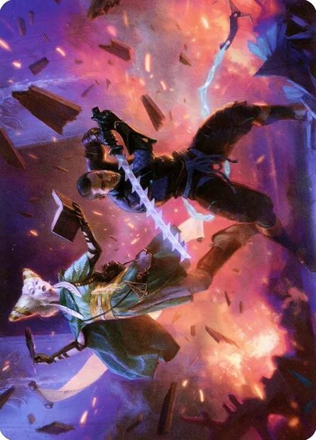 Explosive Entry // Explosive Entry, Magic card ANEO 13 — Neon Dynasty Art Series set