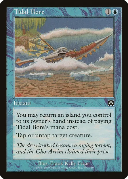 Tidal Bore, Magic card MMQ 109 — Mercadian Masques set
