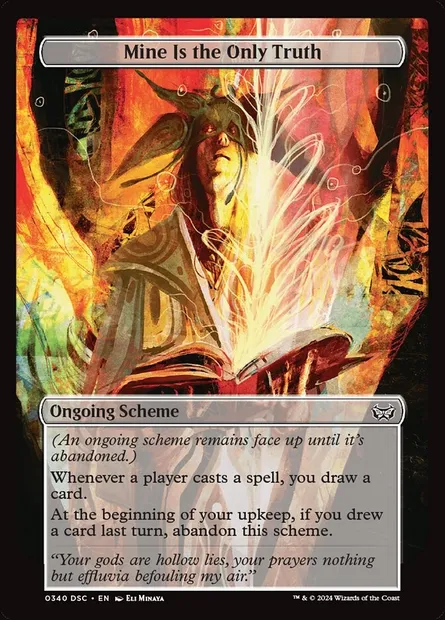 Mine Is the Only Truth, Magic card DSC 340 — Duskmourn: House of Horror Commander set