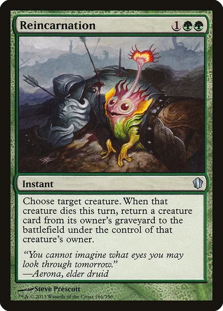Reincarnation, Magic card C13 166 — Commander 2013 set