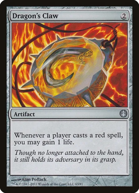 Griffe du dragon, carte Magic DDG 63 — extension Duel Decks: Knights vs. Dragons