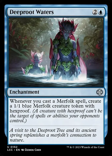 Deeproot Waters, Magic card LCC 152 — The Lost Caverns of Ixalan Commander set