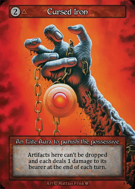 Cursed Iron, carte Sorcery GOT 296 — extension Gothic