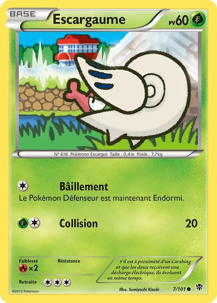 Escargaume, carte Pokémon PLB 7 — extension Explosion Plasma