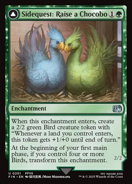 Sidequest: Raise a Chocobo // Black Chocobo, Magic card FIN 201 — Final Fantasy set