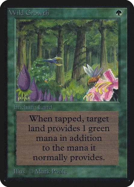 Wild Growth, Magic card LEA 229 — Limited Edition Alpha set