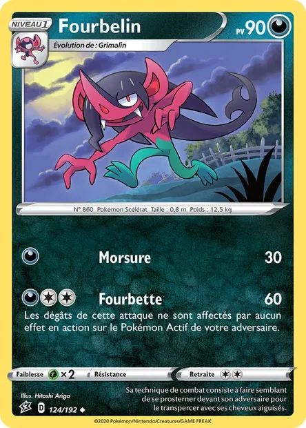 Fourbelin, carte Pokémon RCL 124 — extension Clash des Rebelles