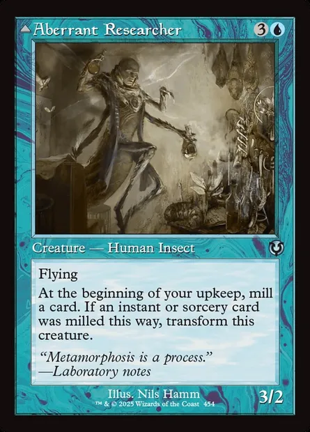 Aberrant Researcher // Perfected Form, Magic card INR 454 — Innistrad Remastered set