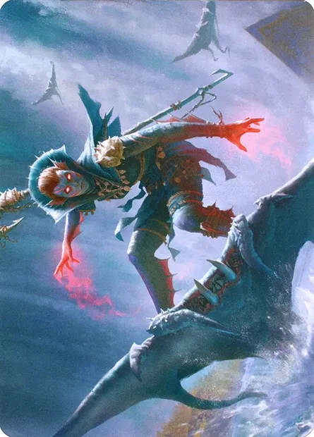 Umara Mystic // Umara Mystic, Magic card AZNR 80 — Zendikar Rising Art Series set