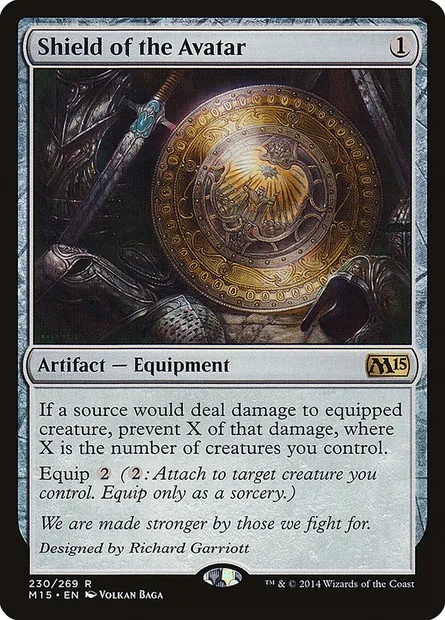 Shield of the Avatar, Magic card M15 230 — Magic 2015 set