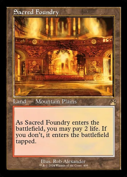Sacred Foundry, Magic card RVR 409 — Ravnica Remastered set