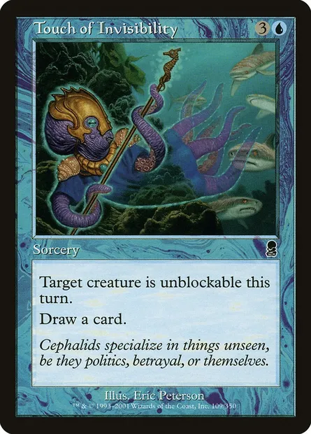 Toucher d'invisibilité, carte Magic ODY 109 — extension Odyssée