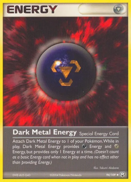 Dark Metal Energy, Pokémon card TRR 94 — Team Rocket Returns set