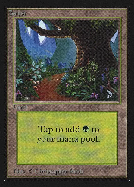 Forêt, carte Magic CED 301 — extension Collectors' Edition