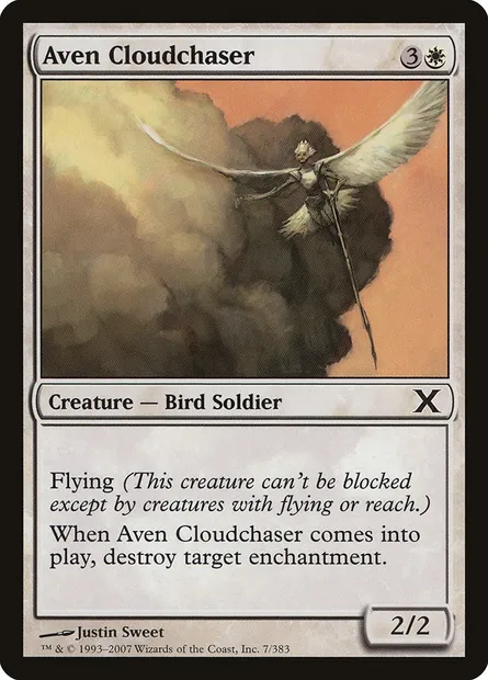 Aven Cloudchaser, Magic card 10E 7 — Tenth Edition set