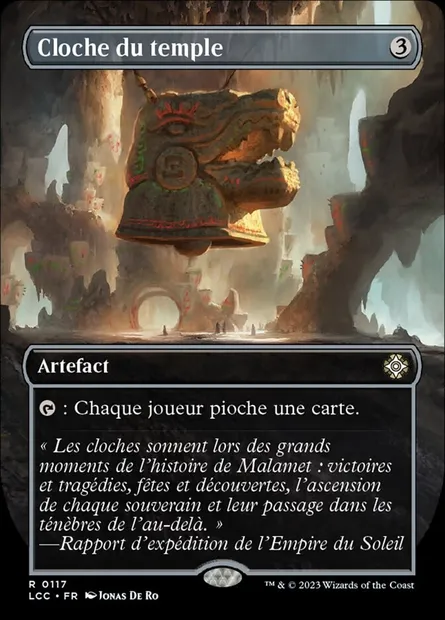 Cloche du temple, carte Magic LCC 117 — extension The Lost Caverns of Ixalan Commander