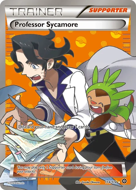 Professor Sycamore, Pokémon card STS 114 — Steam Siege set