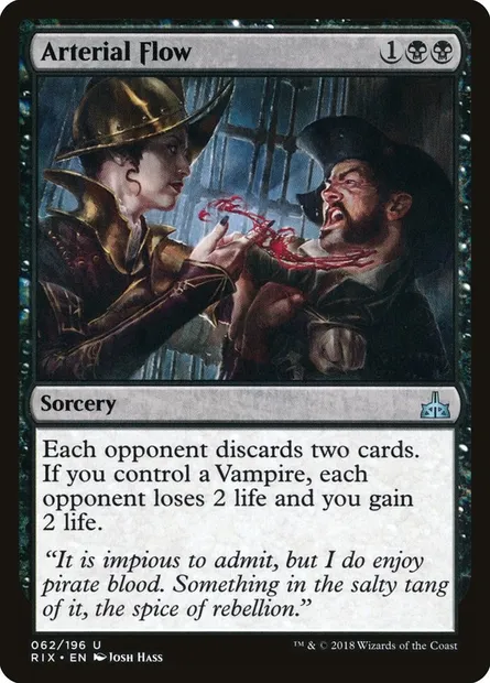 Arterial Flow, Magic card RIX 62 — Rivals of Ixalan set