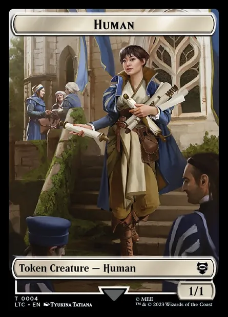 Human, Magic card TLTC 4 — Tales of Middle-earth Commander Tokens set