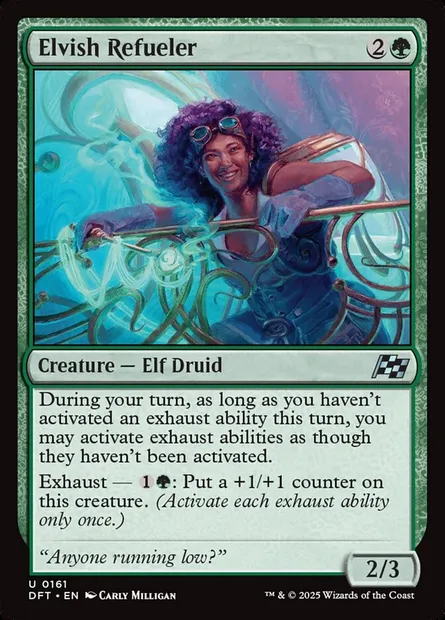 Elvish Refueler, Magic card DFT 161 — Aetherdrift set