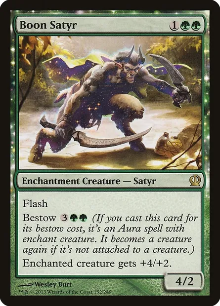 Boon Satyr, Magic card THS 152 — Theros set