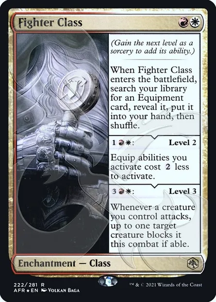 Fighter Class, Magic card PAFR 222a — Adventures in the Forgotten Realms Promos set