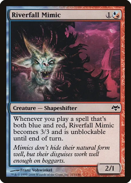 Riverfall Mimic, Magic card EVE 111 — Eventide set