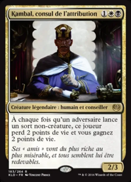 Kambal, consul de l'attribution, carte Magic KLD 183 — extension Kaladesh
