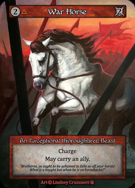 War Horse, Sorcery card ATH 112 — Arthurian Legends set