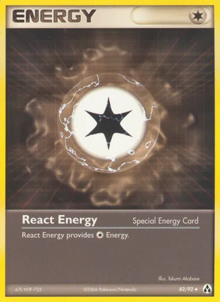 React Energy, Pokémon card LM 82 — Legend Maker set