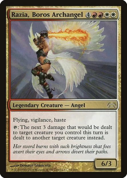 Razia, Boros Archangel, Magic card HOP 92 — Planechase set