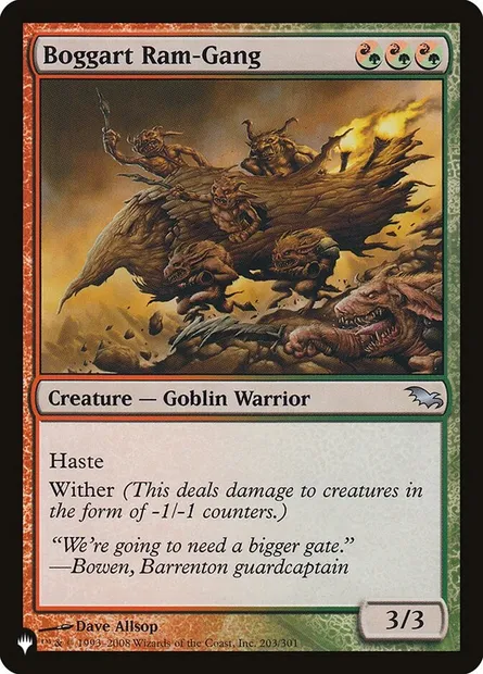 Boggart Ram-Gang, Magic card PLST SHM-203 — The List set