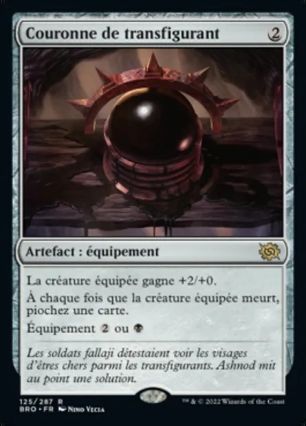 Couronne de transfigurant, carte Magic BRO 125 — extension La Guerre Fratricide