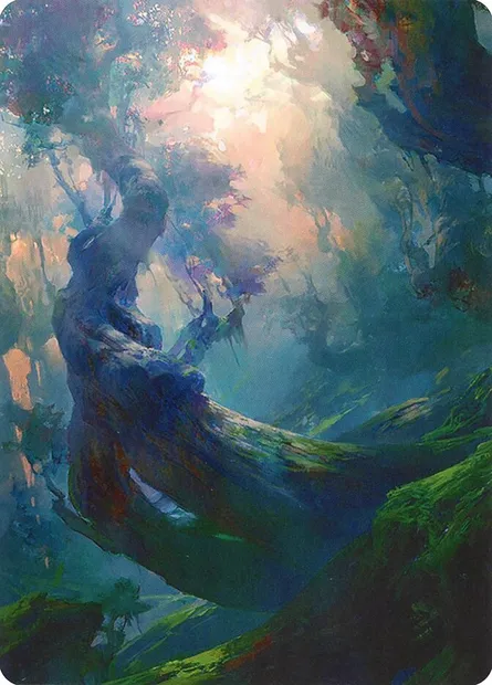 Forest // Forest, carte Magic AZNR 21 — extension Zendikar Rising Art Series